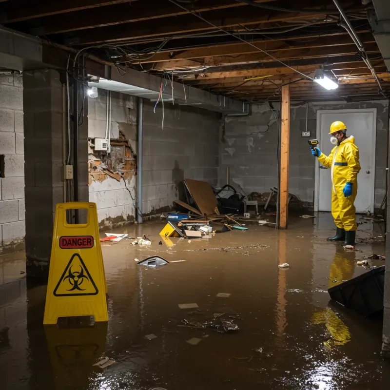 Flooded Basement Electrical Hazard in Coos County, NH Property